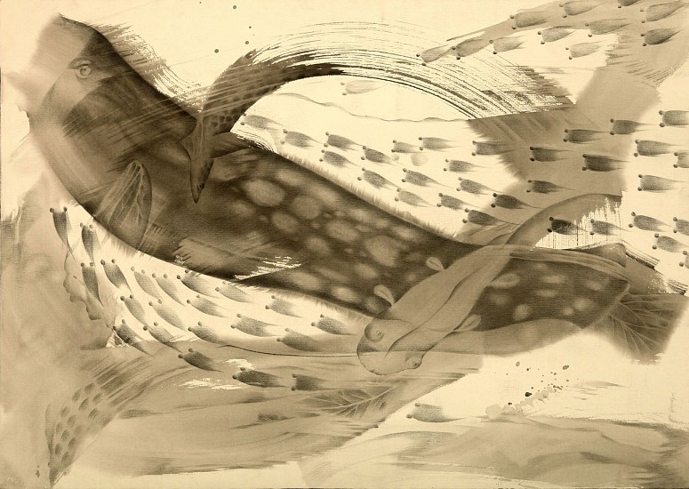 Zhou He, Drift Away NO.7
2005, Ink on Paper