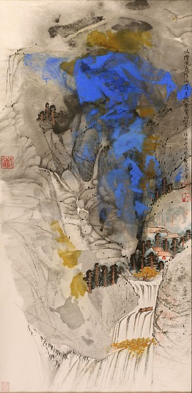 Hou Beiren, Mountain Spring
2009, Ink and Color on Paper