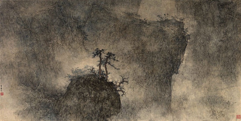 Li Huayi, Pine Trees amid Peaks
2014, Ink and Color on Paper