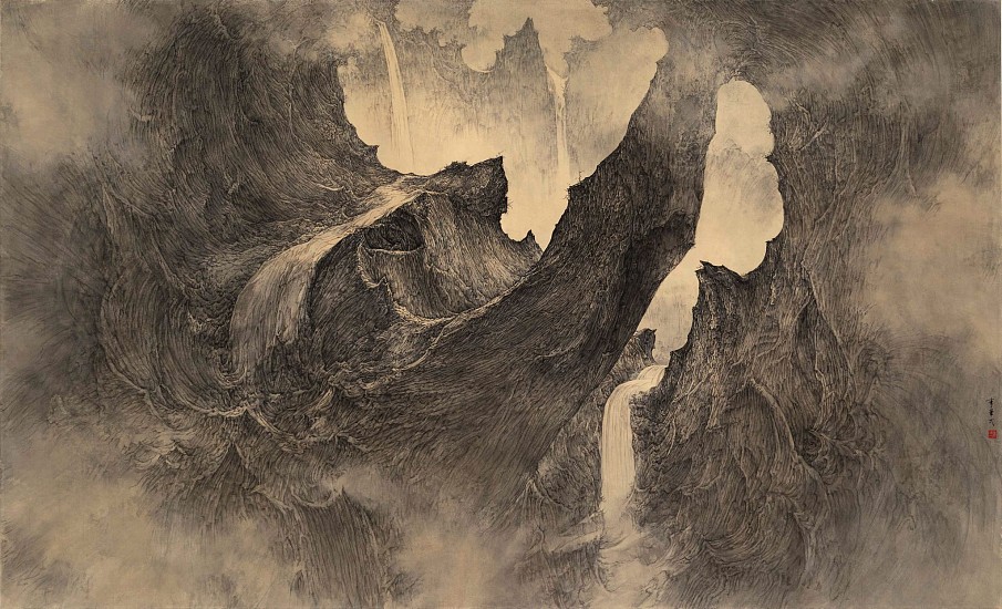 Li Huayi, Immortal Mountain-Pureland Streams
2014, Ink and Color on Paper