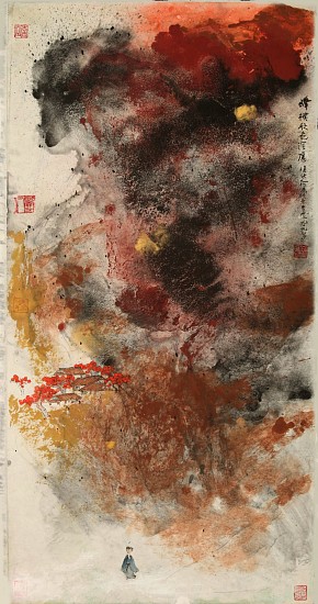 Hou Beiren, A Peak in Autumnal Tints
2015, Ink and Color on Paper