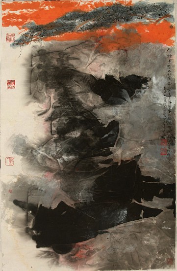 Hou Beiren, Lost in Clouds and Fog
2015, Ink and Color on Paper
