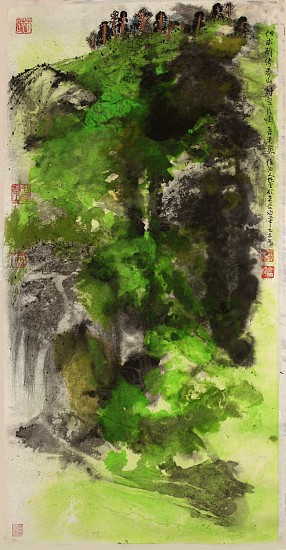 Hou Beiren, Spring Mountains
2015, Ink and Color on Paper