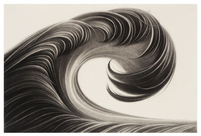 Hong Chun Zhang, Small Wave #1
2018, Charcoal on Paper with frame